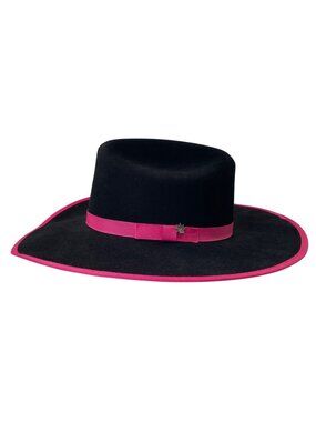 Bailey Brittany Girl Cowboy Hat One Size Black Hot Pink USA Western Rodeo